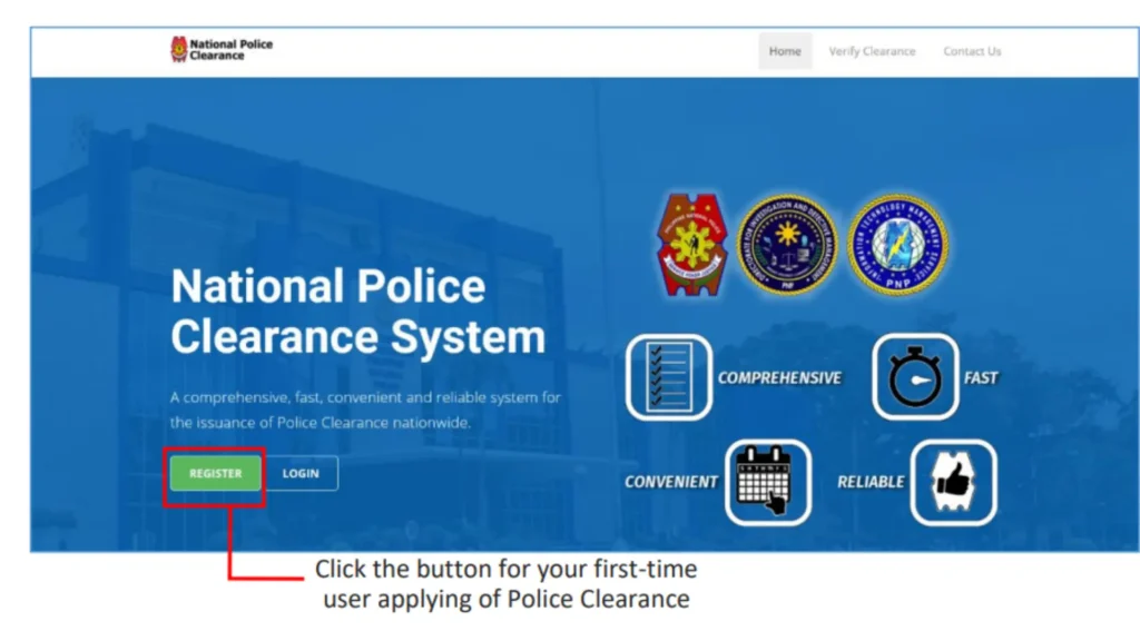 PNP Register for first time applicants
