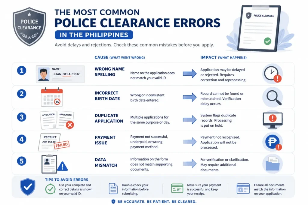 Most Common Police Clearance Errors Applicants Face