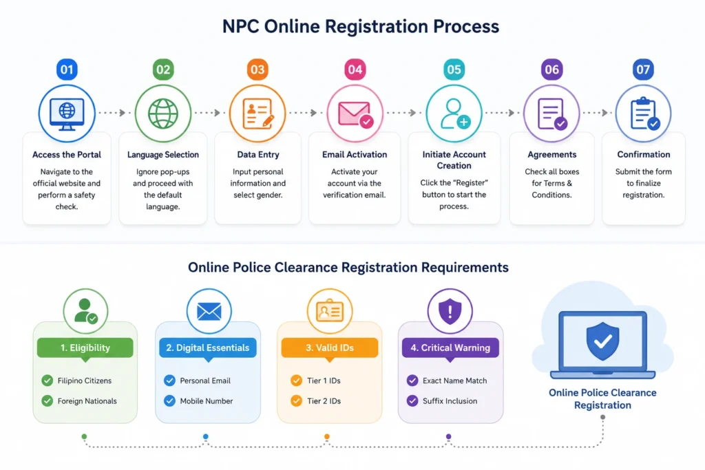 Police clearance certificate registration process and requirements